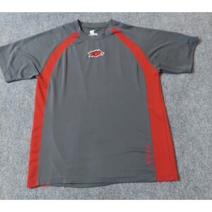 Arkansas‎ Razorback Shirt Colosseum Mens XL Gray Short Sleeve Logo NCAA College